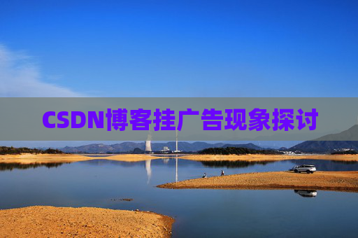 CSDN博客挂广告现象探讨